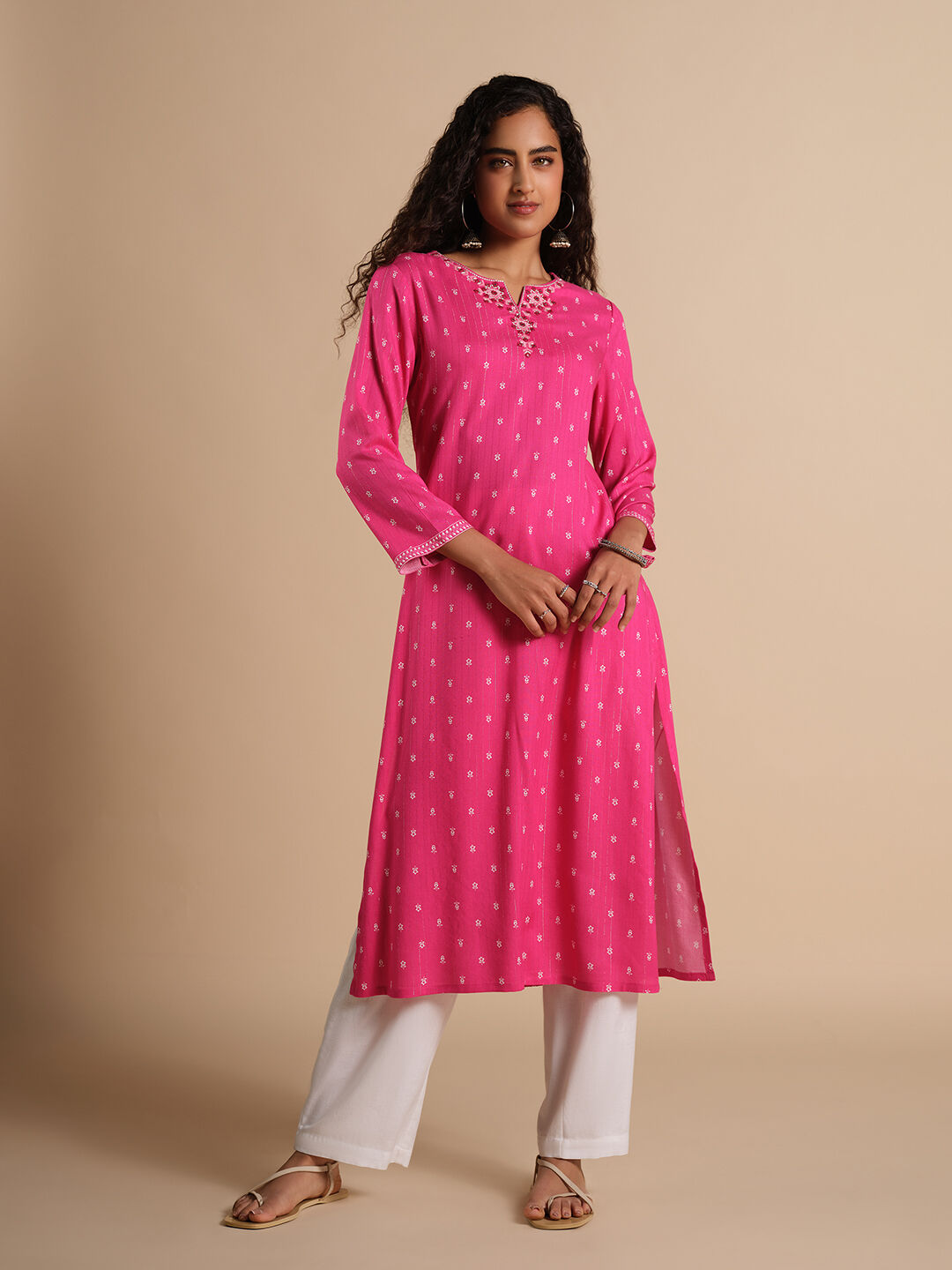 Gulab Rang Kurta, Pink, image 2